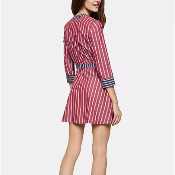 BCBGENERATION Striped  wrap dress Sz XS - Picture 2 of 6